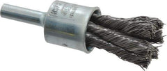 Osborn - 1/2" Brush Diam, Knotted, End Brush - 1/4" Diam Shank, 22,000 Max RPM - Exact Industrial Supply