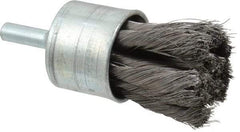 Osborn - 1" Brush Diam, Knotted, End Brush - 1/4" Diam Shank, 20,000 Max RPM - Exact Industrial Supply