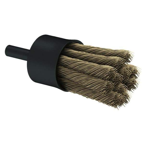 Osborn - 1" Brush Diam, Knotted, End Brush - 1/4" Diam Shank, 20,000 Max RPM - Exact Industrial Supply