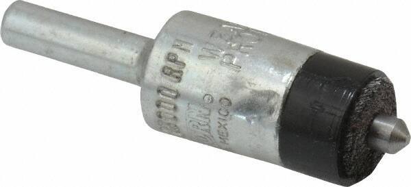 Osborn - 1/2" Brush Diam, End Brush - 1/4" Diam Shank, 3/16" Pilot Diam, 25,000 Max RPM - Exact Industrial Supply