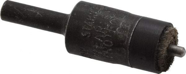 Osborn - 1/2" Brush Diam, End Brush - 1/4" Diam Shank, 1/8" Pilot Diam, 25,000 Max RPM - Exact Industrial Supply