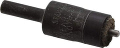 Osborn - 1/2" Brush Diam, End Brush - 1/4" Diam Shank, 1/8" Pilot Diam, 25,000 Max RPM - Exact Industrial Supply