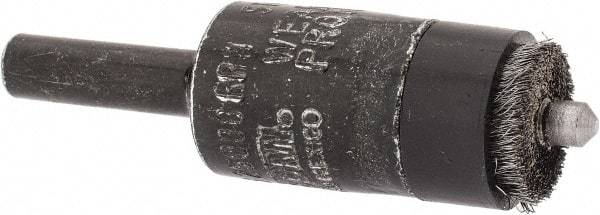 Osborn - 1/2" Brush Diam, End Brush - 1/4" Diam Shank, 5/32" Pilot Diam, 25,000 Max RPM - Exact Industrial Supply