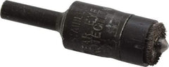 Osborn - 1/2" Brush Diam, End Brush - 1/4" Diam Shank, 3/16" Pilot Diam, 25,000 Max RPM - Exact Industrial Supply