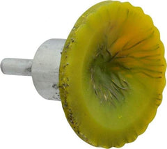 Osborn - 2" Brush Diam, Encapsulated, Flared End Brush - 1/4" Diam Shank, 20,000 Max RPM - Exact Industrial Supply