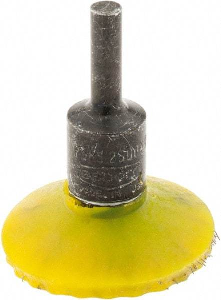 Osborn - 1-3/4" Brush Diam, Encapsulated, Flared End Brush - 1/4" Diam Shank, 25,000 Max RPM - Exact Industrial Supply