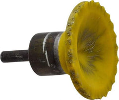 Osborn - 2" Brush Diam, Encapsulated, Flared End Brush - 1/4" Diam Shank, 20,000 Max RPM - Exact Industrial Supply
