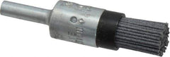 Osborn - 120 Grit, 1/2" Brush Diam, End Brush - Fine Grade, 1/4" Diam Shank, 9,000 Max RPM - Exact Industrial Supply