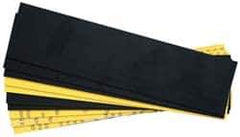 Gravotech - 8 Inch Long x 2 Inch High, Plastic Engraving Stock - Yellow and Black - Exact Industrial Supply