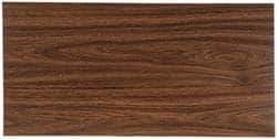 Gravotech - 24 Inch Long x 12 Inch High, Plastic Engraving Stock - Light Walnut and White - Exact Industrial Supply