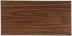 Gravotech - 24 Inch Long x 12 Inch High, Plastic Engraving Stock - Light Walnut and White - Exact Industrial Supply