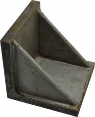 Interstate - 4" Wide x 4" Deep x 4" High Cast Iron Precision-Ground Angle Plate - Standard Plate, Flat Surface, Double Web, Single Plate - Exact Industrial Supply