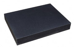 Value Collection - 18" Long x 12" Wide x 3" Thick, Granite Inspection Surface Plate - 2 Ledges, A Inspection Grade, 0.00005" Unilateral Tolerance - Exact Industrial Supply