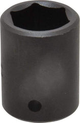 Blackhawk by Proto - 1/2" Drive 7/8" Standard Impact Socket - 6 Points, 1-5/8" OAL - Exact Industrial Supply