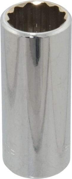 Blackhawk by Proto - 5/8", 3/8" Drive, Deep Hand Socket - 12 Points, 2-1/8" OAL, Chrome Finish - Exact Industrial Supply