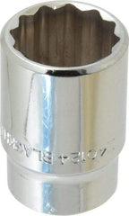 Blackhawk by Proto - 3/4", 1/2" Drive, Standard Hand Socket - 12 Points, 1-1/2" OAL, Chrome Finish - Exact Industrial Supply