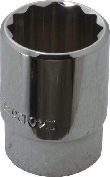 Blackhawk by Proto - 13/16", 1/2" Drive, Standard Hand Socket - 12 Points, 1-1/2" OAL, Chrome Finish - Exact Industrial Supply