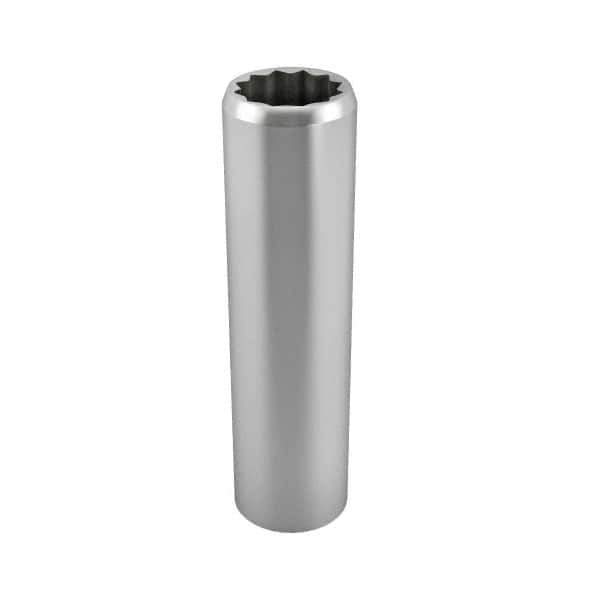 Blackhawk by Proto - 3/4", 1/2" Drive, Deep Hand Socket - 12 Points, 3-1/8" OAL, Chrome Finish - Exact Industrial Supply
