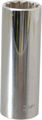 Blackhawk by Proto - 13/16", 1/2" Drive, Deep Hand Socket - 12 Points, 3-1/8" OAL, Chrome Finish - Exact Industrial Supply