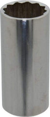 Blackhawk by Proto - 1-1/16", 1/2" Drive, Deep Hand Socket - 12 Points, 3-3/32" OAL - Exact Industrial Supply