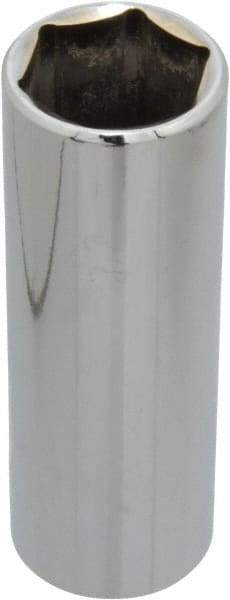 Blackhawk by Proto - 13/16", 1/2" Drive, Deep Hand Socket - 6 Points, 3-3/32" OAL, Chrome Finish - Exact Industrial Supply