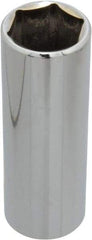 Blackhawk by Proto - 13/16", 1/2" Drive, Deep Hand Socket - 6 Points, 3-3/32" OAL, Chrome Finish - Exact Industrial Supply