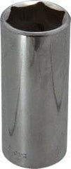 Blackhawk by Proto - 1", 1/2" Drive, Deep Hand Socket - 6 Points, 3-3/32" OAL, Chrome Finish - Exact Industrial Supply