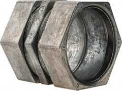 Thomas & Betts - 2-1/2" Trade, Die Cast Zinc Compression EMT Conduit Coupling - Noninsulated - Exact Industrial Supply