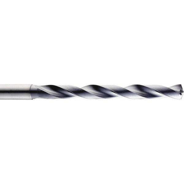 SGS - 3/4" 140° Spiral Flute Solid Carbide Taper Length Drill Bit - Exact Industrial Supply