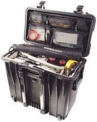 Pelican Products, Inc. - 12" Wide x 12" Deep x 18" High, Top Loader Case - Black, Plastic - Exact Industrial Supply