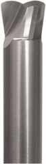 Corner Radius End Mill: 0.1181″ Dia, 0.0079″ LOC, 0.0079″ Radius, 2 Flutes, Solid Carbide Helix, TiAlN Coated, Corner Radius End, Centercutting, Series JHF980