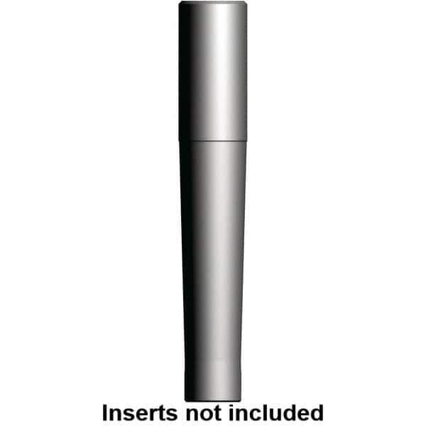 Kennametal - 1" Straight Shank Milling Tip Insert Holder & Shank - 6" Projection, 0.827" Neck Diam, M12 Neck Thread, 0.827" Nose Diam, 8.11" OAL, Tungsten Alloy M-21 Tool Holder - Exact Industrial Supply