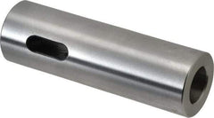 Interstate - MT2 Inside Morse Taper, Standard Morse Taper to Straight Shank - 4" OAL, Medium Carbon Steel, Hardened & Ground Throughout - Exact Industrial Supply