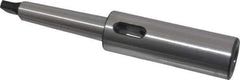 Interstate - MT2 Inside Morse Taper, MT2 Outside Morse Taper, Extension Morse Taper to Morse Taper - 6-7/8" OAL, Medium Carbon Steel, Soft with Hardened Tang - Exact Industrial Supply