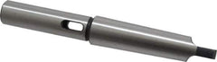 Interstate - MT1 Inside Morse Taper, MT3 Outside Morse Taper, Extension Morse Taper to Morse Taper - 6-7/8" OAL, Medium Carbon Steel, Hardened & Ground Throughout - Exact Industrial Supply