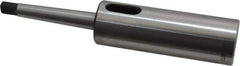 Interstate - MT2 Inside Morse Taper, MT1 Outside Morse Taper, Extension Morse Taper to Morse Taper - 6-1/4" OAL, Medium Carbon Steel, Hardened & Ground Throughout - Exact Industrial Supply