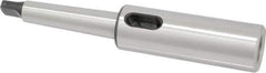 Interstate - MT2 Inside Morse Taper, MT2 Outside Morse Taper, Extension Morse Taper to Morse Taper - 6-7/8" OAL, Medium Carbon Steel, Hardened & Ground Throughout - Exact Industrial Supply