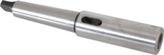 Interstate - MT2 Inside Morse Taper, MT3 Outside Morse Taper, Extension Morse Taper to Morse Taper - 7-5/8" OAL, Medium Carbon Steel, Hardened & Ground Throughout - Exact Industrial Supply