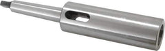 Interstate - MT3 Inside Morse Taper, MT2 Outside Morse Taper, Extension Morse Taper to Morse Taper - 7-3/4" OAL, Medium Carbon Steel, Hardened & Ground Throughout - Exact Industrial Supply