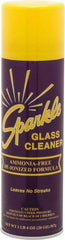 Made in USA - 20 oz Aerosol Unscented Glass Cleaner - Use on Glass Surfaces, Plexiglass - Exact Industrial Supply