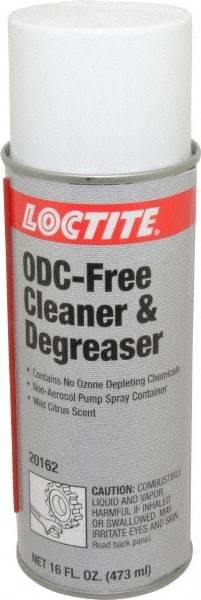 Loctite - 16 oz Can Cleaner/Degreaser - Liquid, Hydrocarbon-Based, Unscented - Exact Industrial Supply