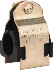 ZSI - 7/8" Pipe, Tube Clamp with Cushion - Dichromate - Exact Industrial Supply