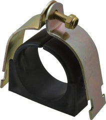 ZSI - 2-1/2" Pipe, Tube Clamp with Cushion - Dichromate - Exact Industrial Supply