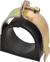 ZSI - 2-5/8" Pipe, Tube Clamp with Cushion - Dichromate - Exact Industrial Supply