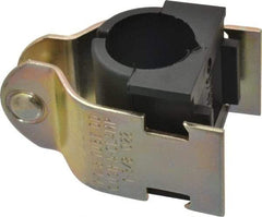 ZSI - 3/4" Pipe," Pipe Clamp with Cushion - Dichromate - Exact Industrial Supply