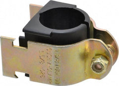 ZSI - 1" Pipe," Pipe Clamp with Cushion - Dichromate - Exact Industrial Supply