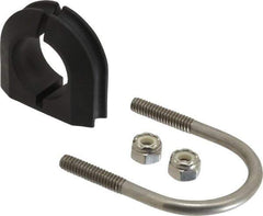 ZSI - 3/4" Pipe, Grade 316 Stainless Steel U Bolt Clamp with Cushion - 1/2" Panel Thickness - Exact Industrial Supply
