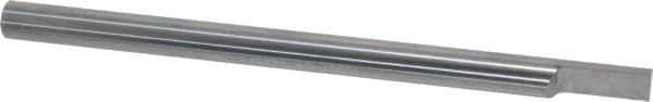 Accupro - 1/4 Inch Diameter, 4 Inch Overall Length, 3/8 Inch Split Length, Solid Carbide, Squared Split End Carbide Blank - Single End - Exact Industrial Supply