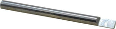 Accupro - 5/16 Inch Diameter, 4 Inch Overall Length, 1/2 Inch Split Length, Solid Carbide, Squared Split End Carbide Blank - Single End - Exact Industrial Supply