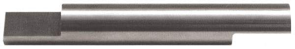 Accupro - 5/16 Inch Diameter, 2-1/2 Inch Overall Length, 1/2 Inch Split Length, Solid Carbide, Squared Split End Carbide Blank - Double End - Exact Industrial Supply
